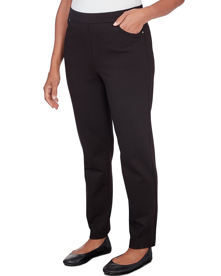 Alfred Dunner® World Traveler Comfort Ponte Short Length Pant image number 3