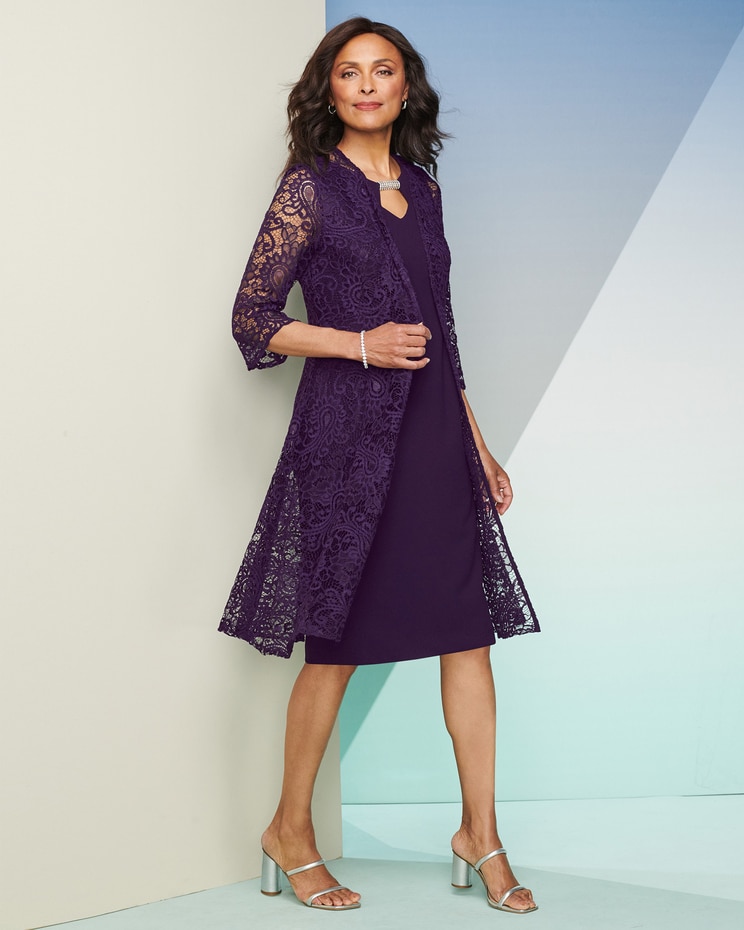Lace Jacket Dress image number 1