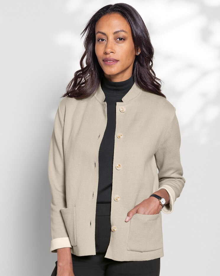 Bayside Cotton Sweater Blazer image number 1