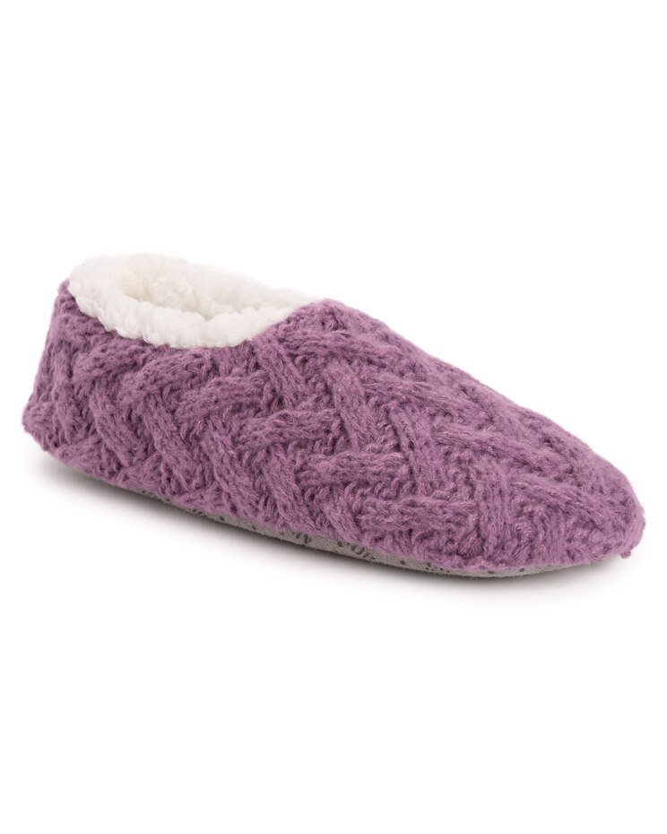 MUK LUKS® Women's Sweater Knit Ballerina Slippers image number 1