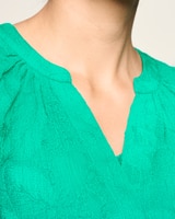 Leaf Embroidery Blouse thumbnail number 2