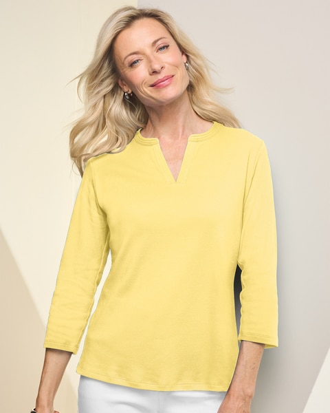 Essential Split Neck Tee