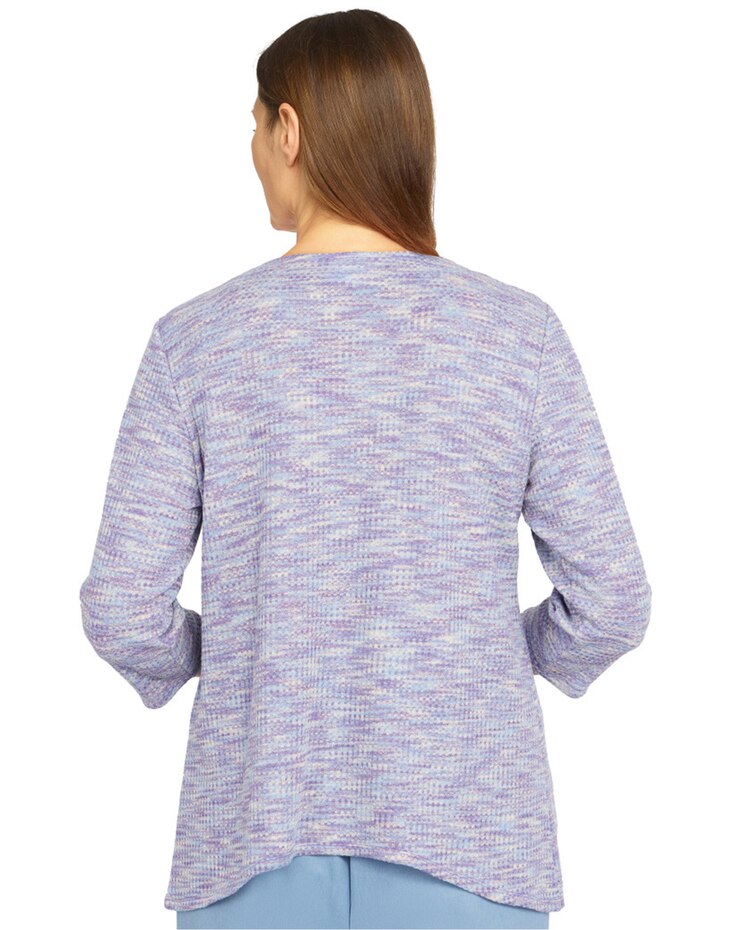 Alfred Dunner® Victoria Falls Texture Knit Top image number 2