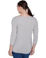 Ruby Rd® Wintery Glow Knit Emb Glitter Top thumbnail number 2