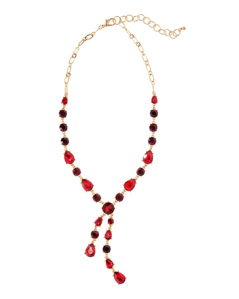 Ruby Teardrop Necklace