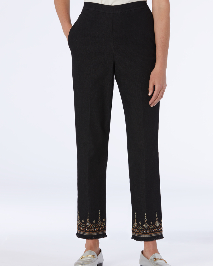 Alfred Dunner Embroidered Ankle Pants image number 1