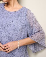 Alex Evenings Printed Tunic With Pointed Double Tiers thumbnail number 2