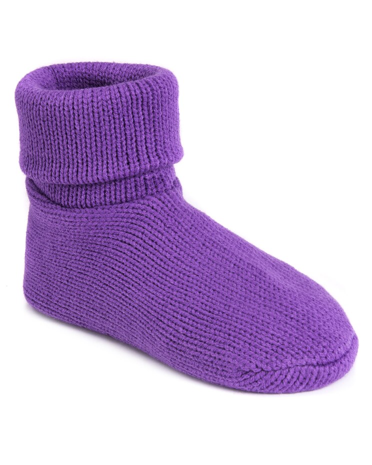 MUK LUKS® Womens Cuffed Slipper Socks Socks image number 1
