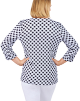 Ruby Rd® Gingham Print Top thumbnail number 4