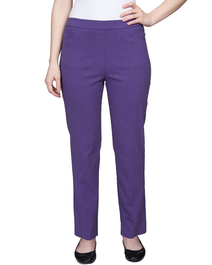 Alfred Dunner® Point Of View Shaping Flat Front Short Length Pant image number 1