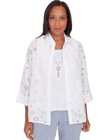 Alfred Dunner® All American Burnout Stars Two for One Top thumbnail number 1