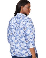Ruby Non-Iron Brushstoke Blossoms Shirt thumbnail number 5