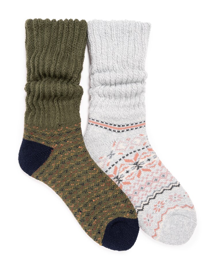 MUK LUKS® Slouch Heat Retainer Socks image number 1