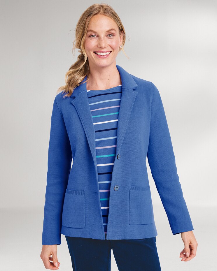 Bayside Cotton Sweater Blazer image number 1
