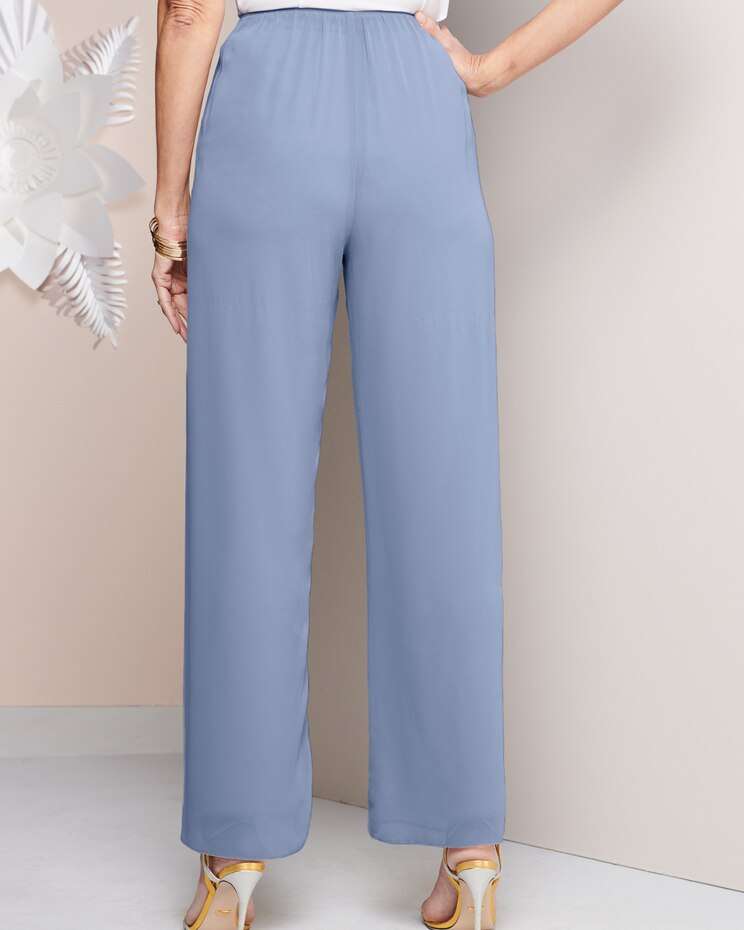 Special Occasion Chiffon Pull-On Pants by Alex Evenings image number 2