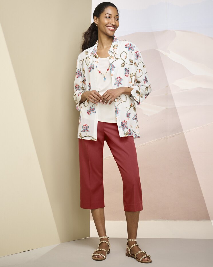 Alfred Dunner Embroidered Two For One Top image number 2