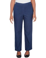 Alfred Dunner® Lavender Fields Denim Pull On Short Length Pant thumbnail number 1