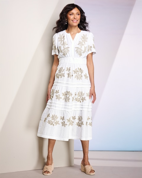 Easy Breezy Embroidered Dress