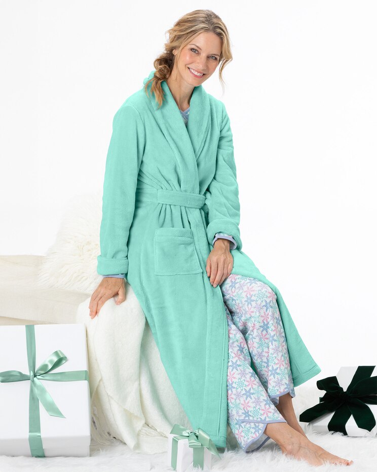 Fleece Wrap Robe image number 1