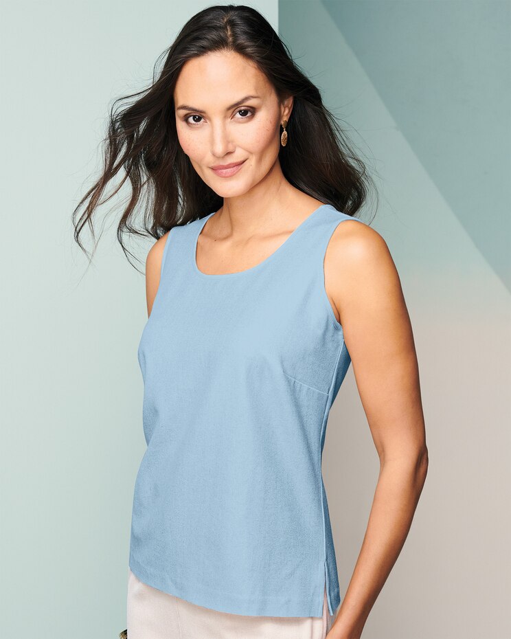 Look-Of-Linen Tank Top image number 1