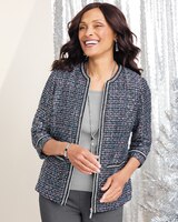 Sequin Skyline Tweed Jacket thumbnail number 1