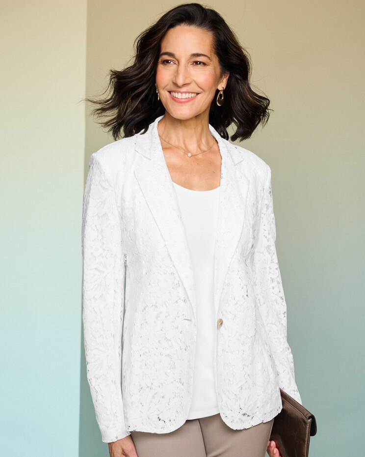 Allover Lace Blazer image number 1