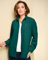 Stretch Microsuede Shirt Jacket thumbnail number 1