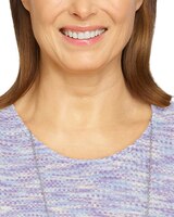 Alfred Dunner® Victoria Falls Texture Knit Top thumbnail number 5