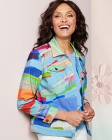 Abstract Rainbow Print Jacket thumbnail number 2
