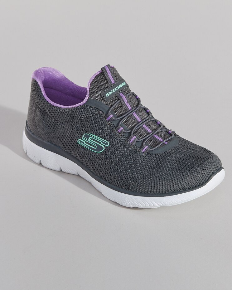 Women's Skechers® Summits Mesh Bungees Slip-Ons image number 2