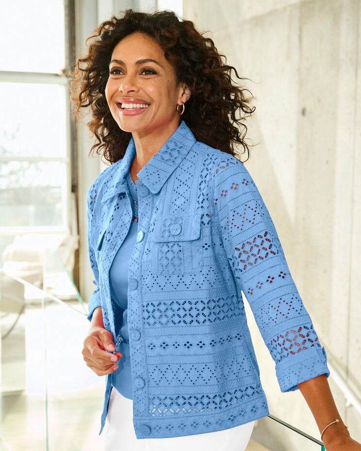 Forever Eyelet Jacket image number 1