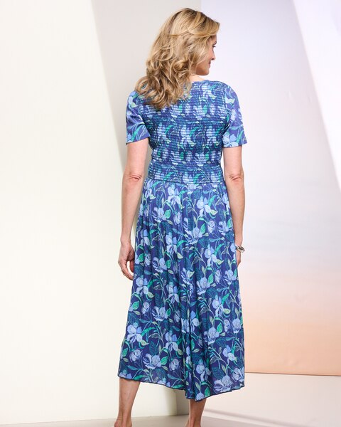 Island Floral Tiered Dress