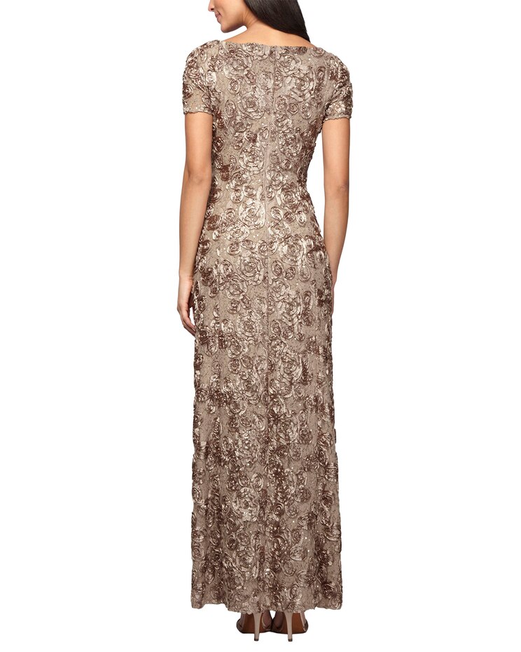 Rosette A-Line Gown  by Alex Evenings image number 2