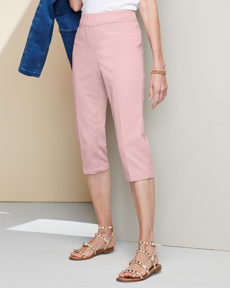 Soft Stretch Denim Capris image number 1