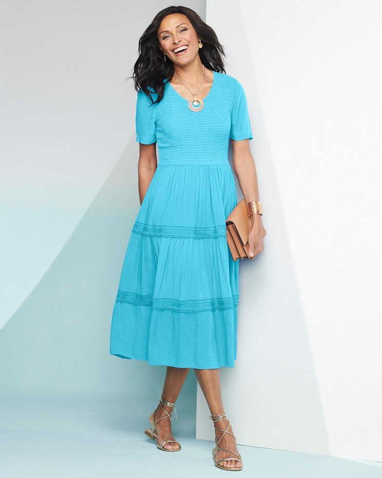 Malibu Gauze Tiered Dress image number 1