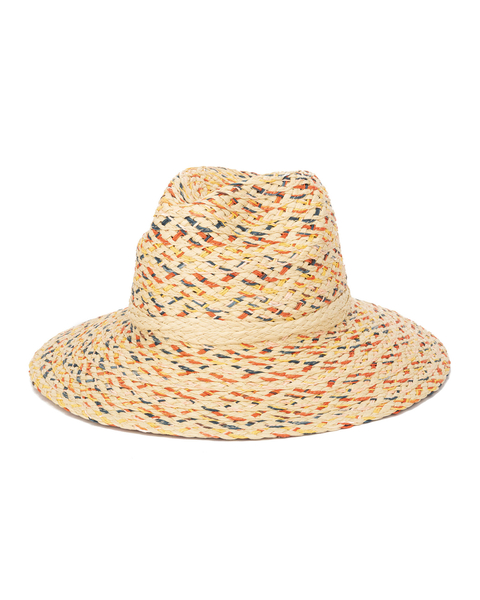Cheers Multi Color Woven Paperbraid Fedora