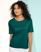 Essential Jewel Neck Short Sleeve Tee thumbnail number 1