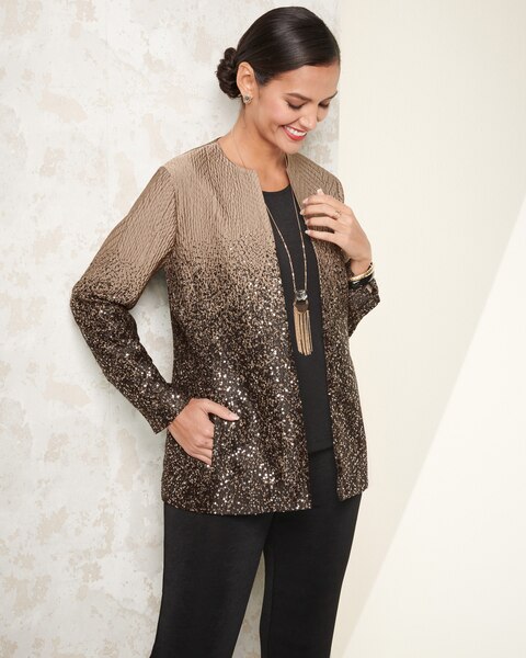 Dipped In Sparkle Jacket & Signature Knits