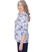 Alfred Dunner® All American Stars and Stripe Button Down Blouse thumbnail number 4