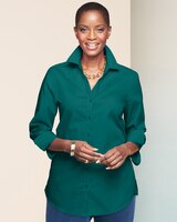 Foxcroft Wrinkle-Free Solid Long Sleeve Tunic thumbnail number 1