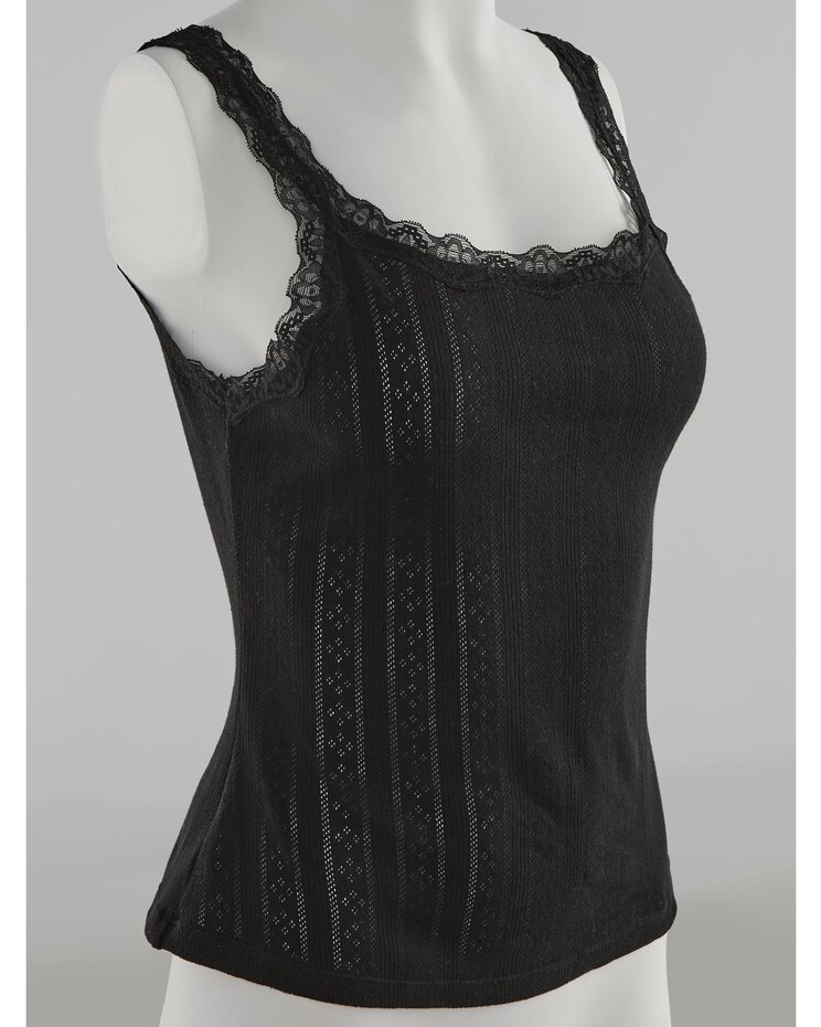 Valmont Cami With Cotton Blend Pointelle image number 1