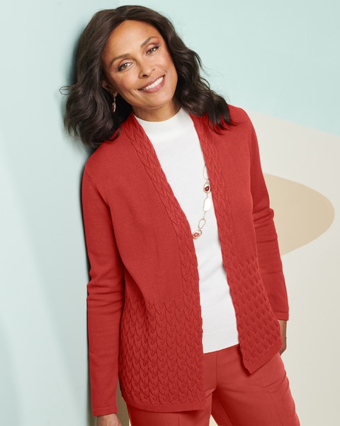 Open Cable Cardigan