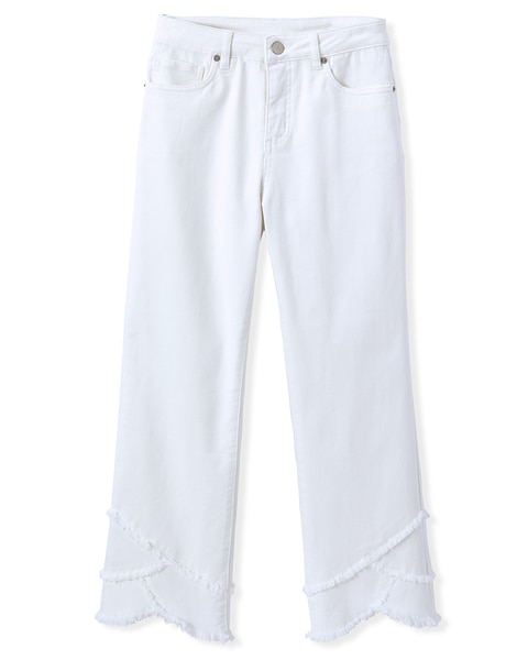 Petal Fringe Denim Crop