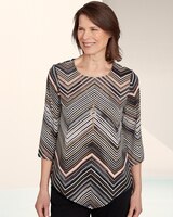 Stripe Chevron Top by Alfred Dunner thumbnail number 1