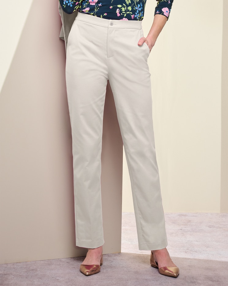 Comfort Stretch Zip-Front Pants image number 1