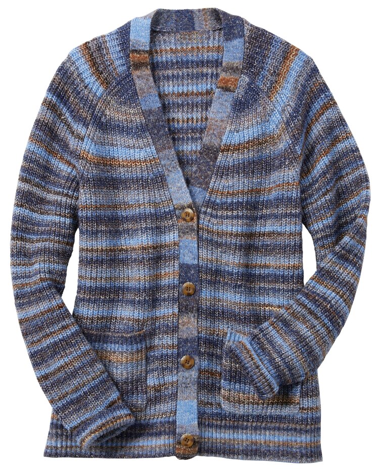 Autumn Hues Space Dye Cardigan image number 2