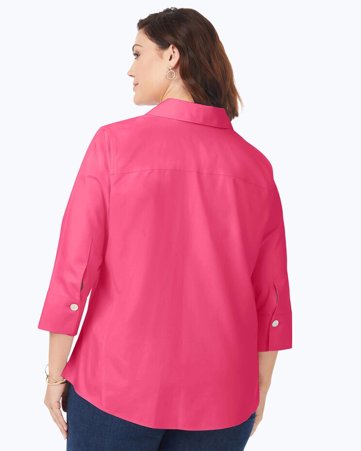 Foxcroft Paityn Essential Pinpoint Non-Iron Shirt image number 5
