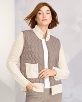 Quilted Sweater Jacket by Alfred Dunner thumbnail number 1