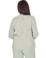 Alfred Dunner® English Garden Flower Stitch Two In One Top with Necklace thumbnail number 5