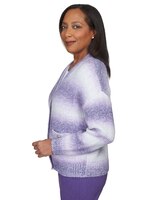 Alfred Dunner® Point Of View Ombre Cardigan with Flower Buttons thumbnail number 4